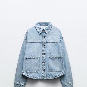 Zara Light Blue Jean Jacket